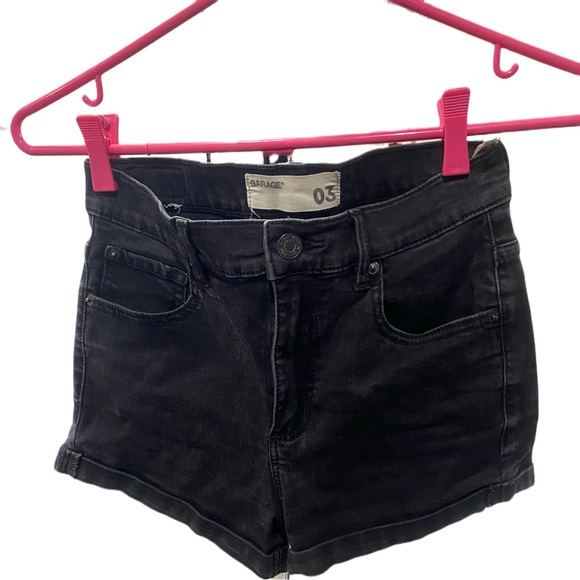 GARAGE Black Jean Shorts - Picture 1 of 1